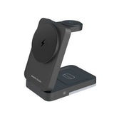 Mobile Origin 3-in-1 Trådløs Oplader til iPhone / AirPods / Apple Watch - Foldbart Design - MagSafe Kompatibel - Sort