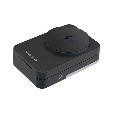 Mobile Origin 3-in-1 Trådløs Oplader til iPhone / AirPods / Apple Watch - Foldbart Design - MagSafe Kompatibel - Sort