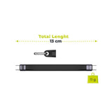 Mobile Origin 240W USB-C til USB-C Kabel m. Nøglering - 13cm - Sort