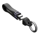 Mobile Origin 240W USB-C til USB-C Kabel m. Nøglering - 13cm - Sort