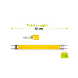 Mobile Origin 240W USB-C til USB-C Kabel m. Nøglering - 13cm - Gul