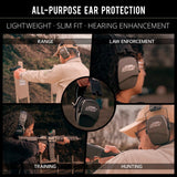 ISOtunes Slim Passiv Sport Høreværn - EN352 - Sort