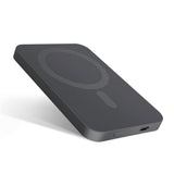 Epico 20W Aluminium Trådløs Magnetisk Powerbank 5.000 mAh m. USB-C Kabel - MagSafe Kompatibel - Space Grey