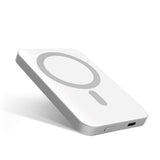 Epico 20W Aluminium Trådløs Magnetisk Powerbank 5.000 mAh m. USB-C Kabel - MagSafe Kompatibel - Sølv