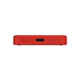 Epico 15W Trådløs Magnetisk Powerbank 4.200 mAh m. USB-C & Lightning Kabel - MagSafe Kompatibel - Rød