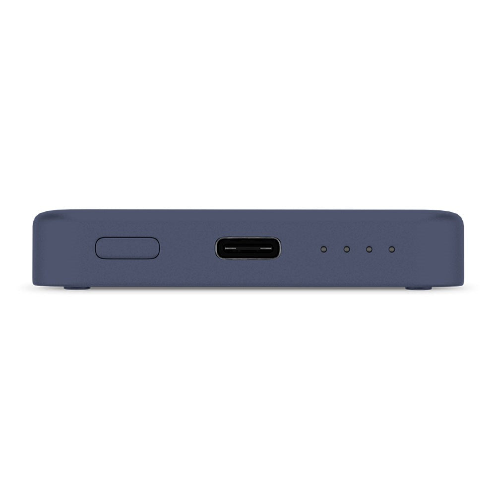 Epico 15W Trådløs Magnetisk Powerbank 4.200 mAh m. USB-C & Lightning Kabel - MagSafe Kompatibel - Blå