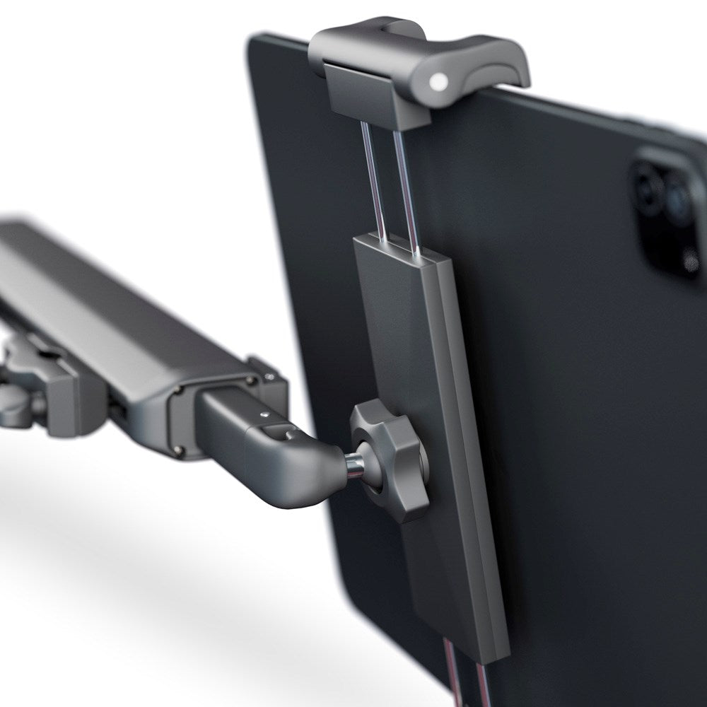 Epico Mobil og Tabletholder m. Udtrækkelig Arm Til Bilens Nakkestøtte (140 - 285 mm) - Sort