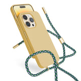 Epico iPhone 14 Pro Silikone Necklace Bagside Cover - Sand