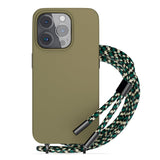 Epico iPhone 14 Pro Silikone Necklace Bagside Cover - Grøn