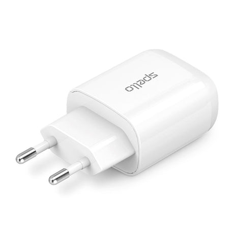 Spello 20W Vægoplader m. USB-C - Power Delivery - Hvid