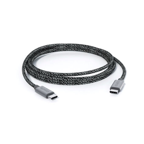 Epico Braided USB-C til USB-C Kabel - EPR (Extended Power Range) - 240W - 2m - Grå