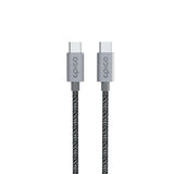 Epico Braided USB-C til USB-C Kabel - EPR (Extended Power Range) - 240W - 2m - Grå