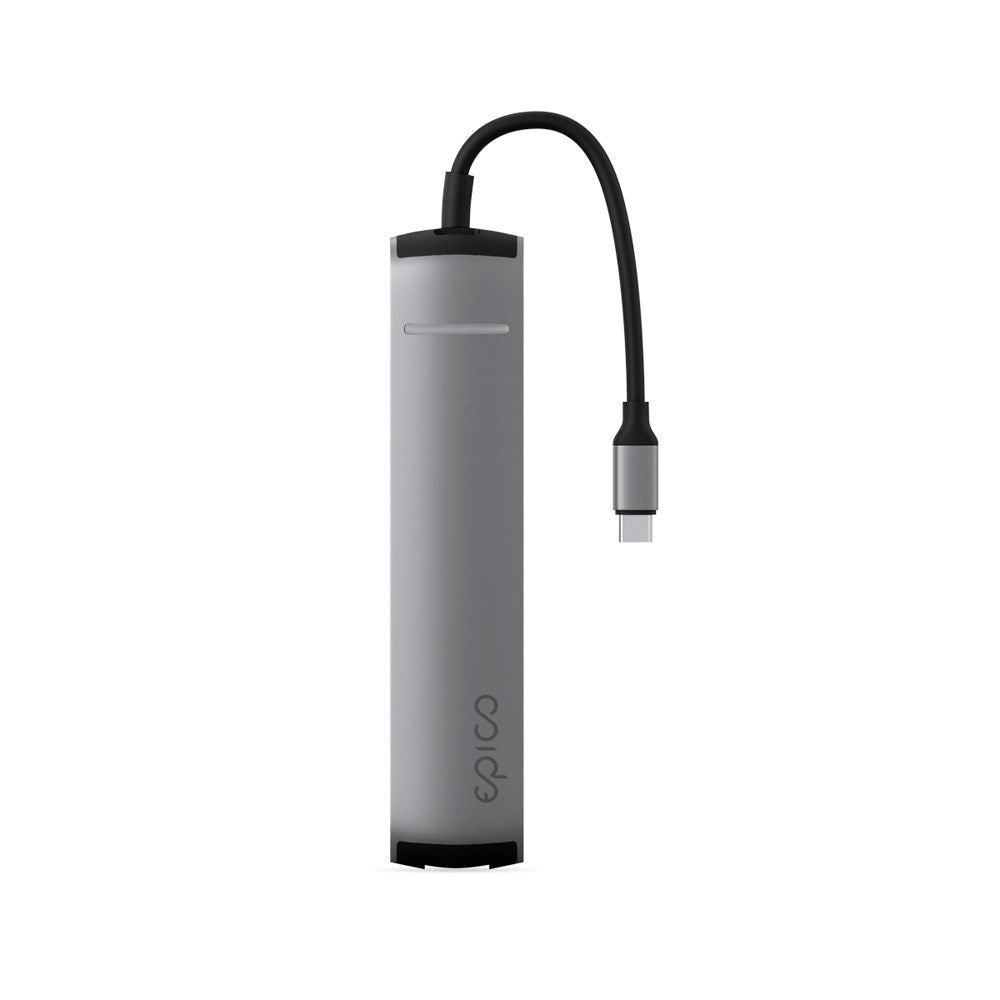 Epico 6-i-en Slim 8K USB-C Adapater - Space Grey