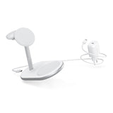 Epico Charging Stand - 3-in-1 15W Trådløs Oplader - MagSafe Kompatibel - Hvid