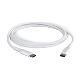 Epico Braided USB-C til USB-C Kabel PD 100W - 120cm - Hvid