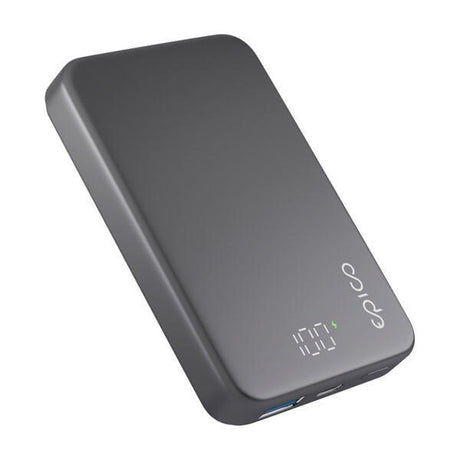 Epico Mag+ Aluminium PowerBank 10.000mAh / 20W - MagSafe Kompatibel - Grå