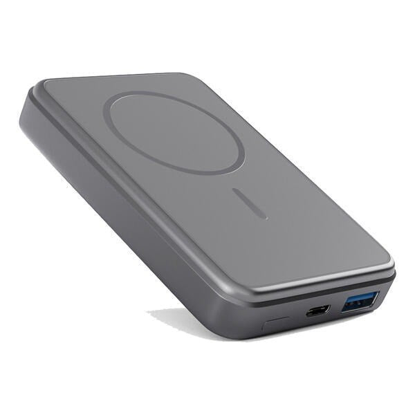 Epico Mag+ Aluminium PowerBank 10.000mAh / 20W - MagSafe Kompatibel - Grå