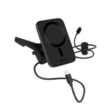 Epico Qi2 Mag+ Mobiloplader til Bil - 15W Trådløs Opladning - MagSafe Kompatibel - Sort