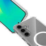 Spello Mag+ Clear Case - Samsung Galaxy S24 / S25 - MagSafe Kompatibel - Gennemsigtig
