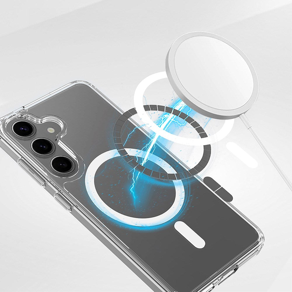 Spello Mag+ Clear Case - Samsung Galaxy S24 / S25 - MagSafe Kompatibel - Gennemsigtig