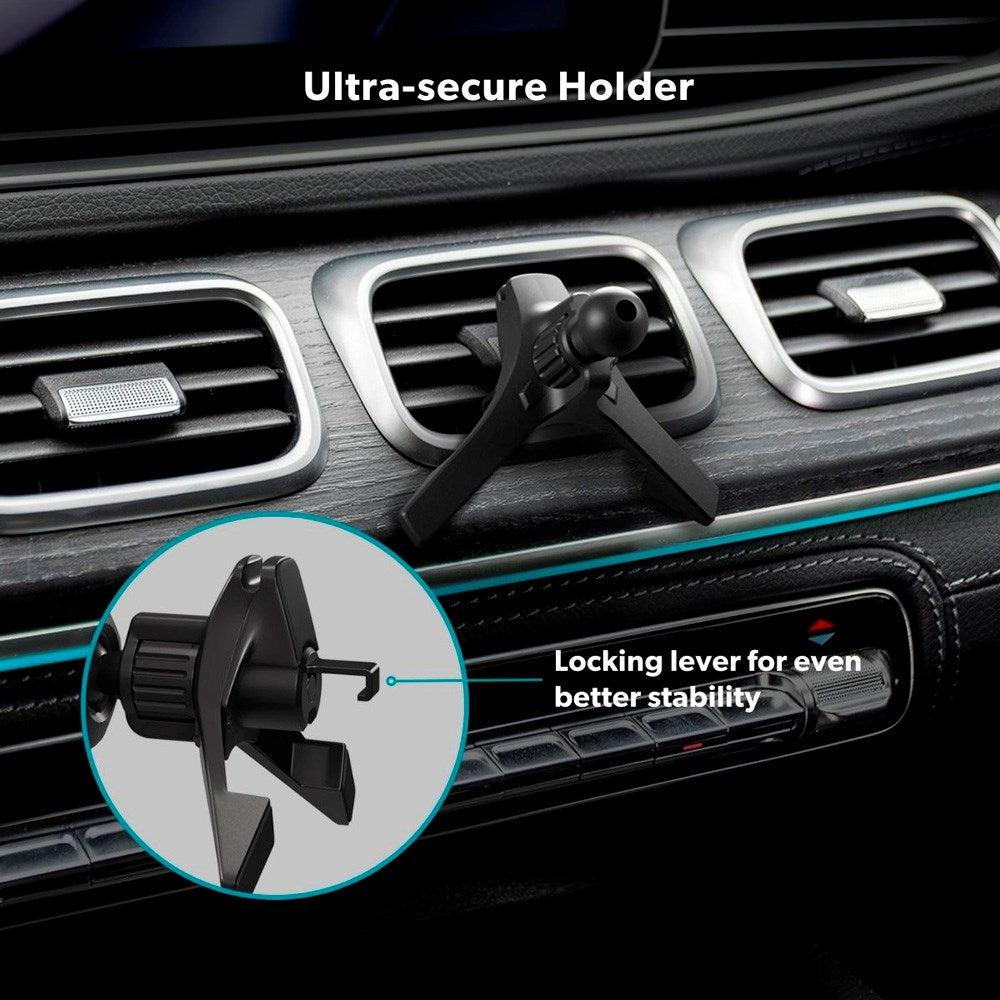 Epico UltraDrive Mobilholder til Ventilationsanlæg - MagSafe / Qi2 Kompatibel - Sort