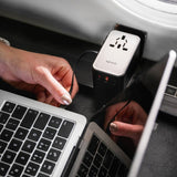 Epico UltraBoost Universal GaN 70W Rejseadapter m. 2 x USB-A 1 x USB-C - Titanium