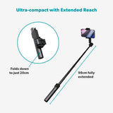 Foldbar Tripod Mag+ Selfie Stick - Epico - MagSafe Kompatibel - Sort