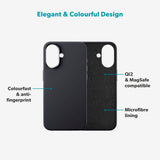 Epico Silicone Pro Mag+ Cover - iPhone 17 - MagSafe Kompatibel - Black