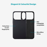 Epico Silicone Pro Mag+ Cover - iPhone 17 Pro - MagSafe Kompatibel - Black