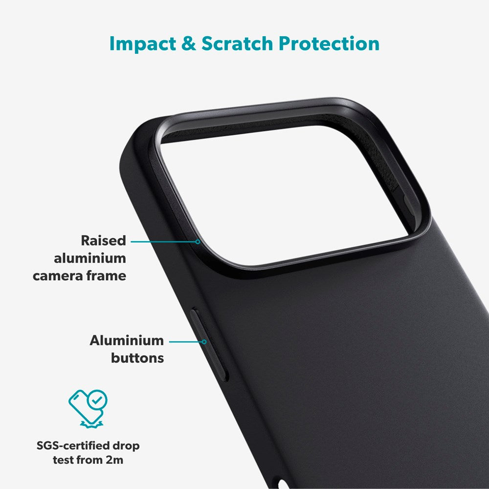 Epico Silicone Pro Mag+ Cover - iPhone 17 Pro - MagSafe Kompatibel - Black