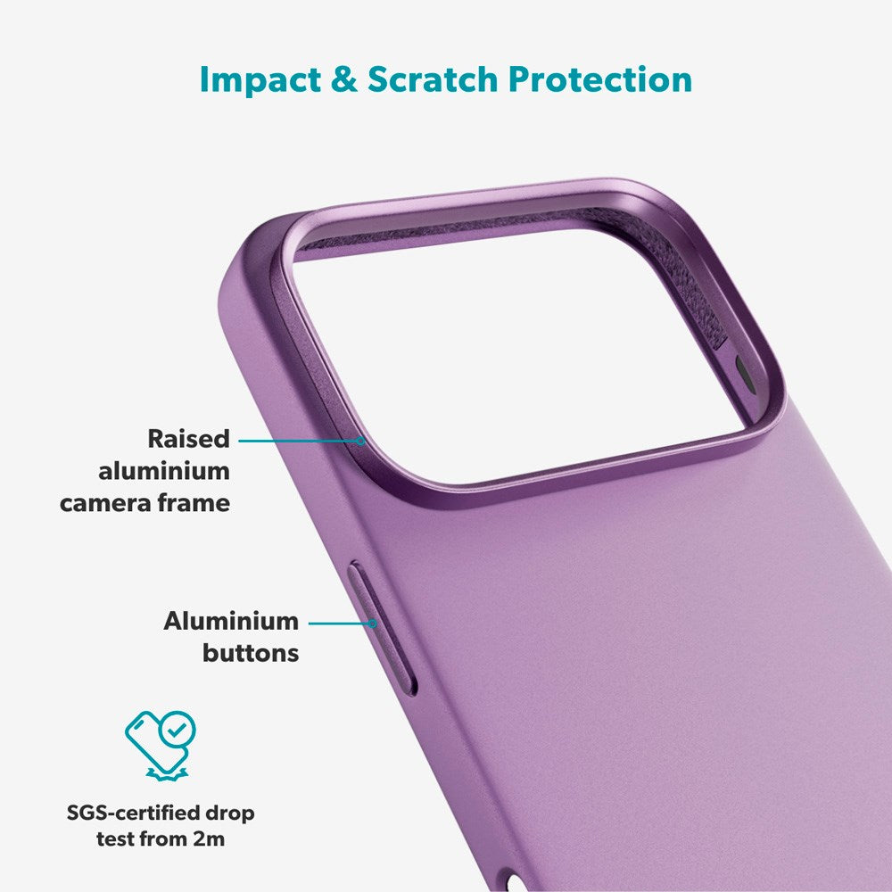 Epico Silicone Pro Mag+ Cover - iPhone 17 Pro - MagSafe Kompatibel - Purple