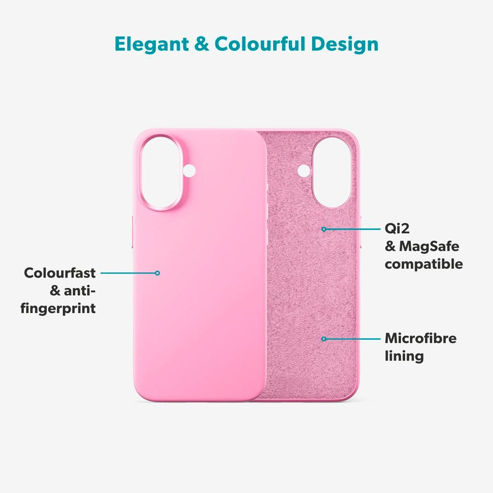 Epico Silicone Pro Mag+ Cover - iPhone 17 - MagSafe Kompatibel - Hot Pink