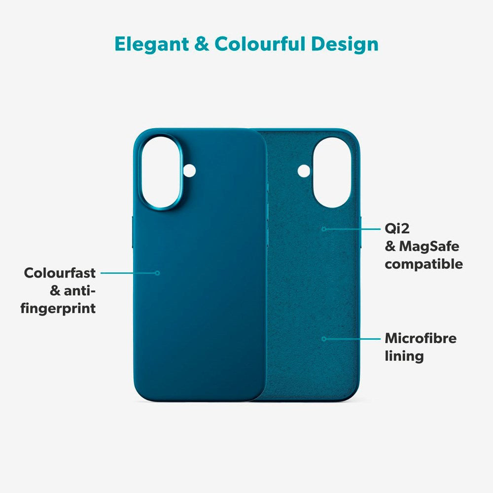 Epico Silicone Pro Mag+ Cover - iPhone 17 - MagSafe Kompatibel - Petrol Blue