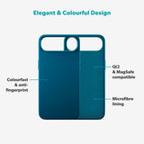 Epico Silicone Pro Mag+ Cover - iPhone Air - MagSafe Kompatibel - Petrol Blue