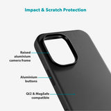 Epico Leather Pro Mag+ Cover - iPhone 17 - MagSafe Kompatibel - Sort