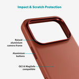 Epico Leather Pro Mag+ Cover - iPhone 17 Pro - MagSafe Kompatibel - Brun