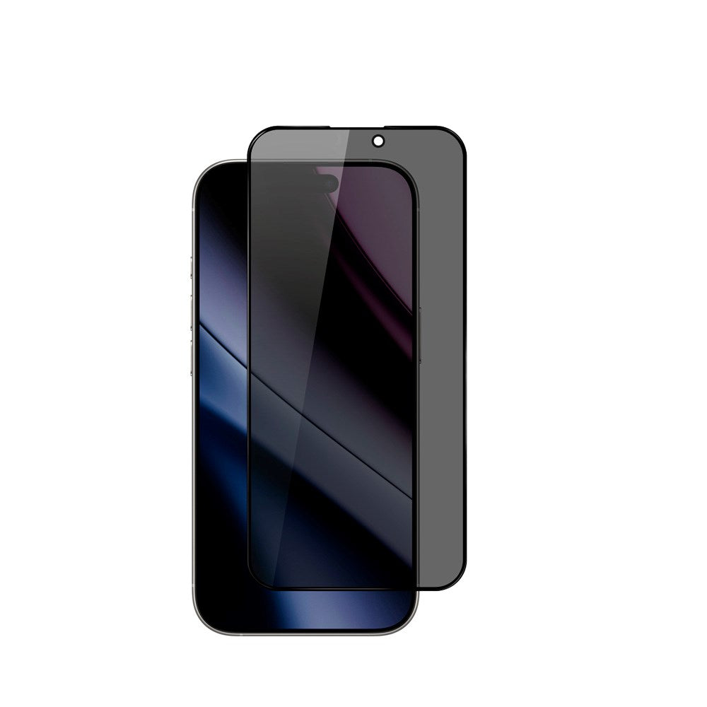 Epico - iPhone 17 Pro Max - Privacy Glass 3D Skærmbeskyttelsesglas m. Installationsramme - Gennemsigtig