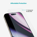 Epico - iPhone Air - Glass Protector Skærmbeskyttelsesglas - Gennemsigtig