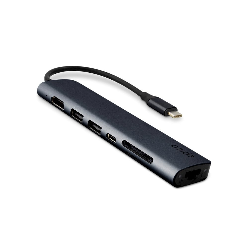 7-i-1 Multimedia Hub 8K - Epico - Midnight