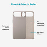 Epico Silicone Pro Mag+ Cover - iPhone Air - MagSafe Kompatibel - Titanium