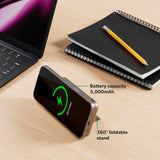 Epico UltraPack Qi2 Stand PowerBank - 5000 mAh - MagSafe Kompatibel - Titanium