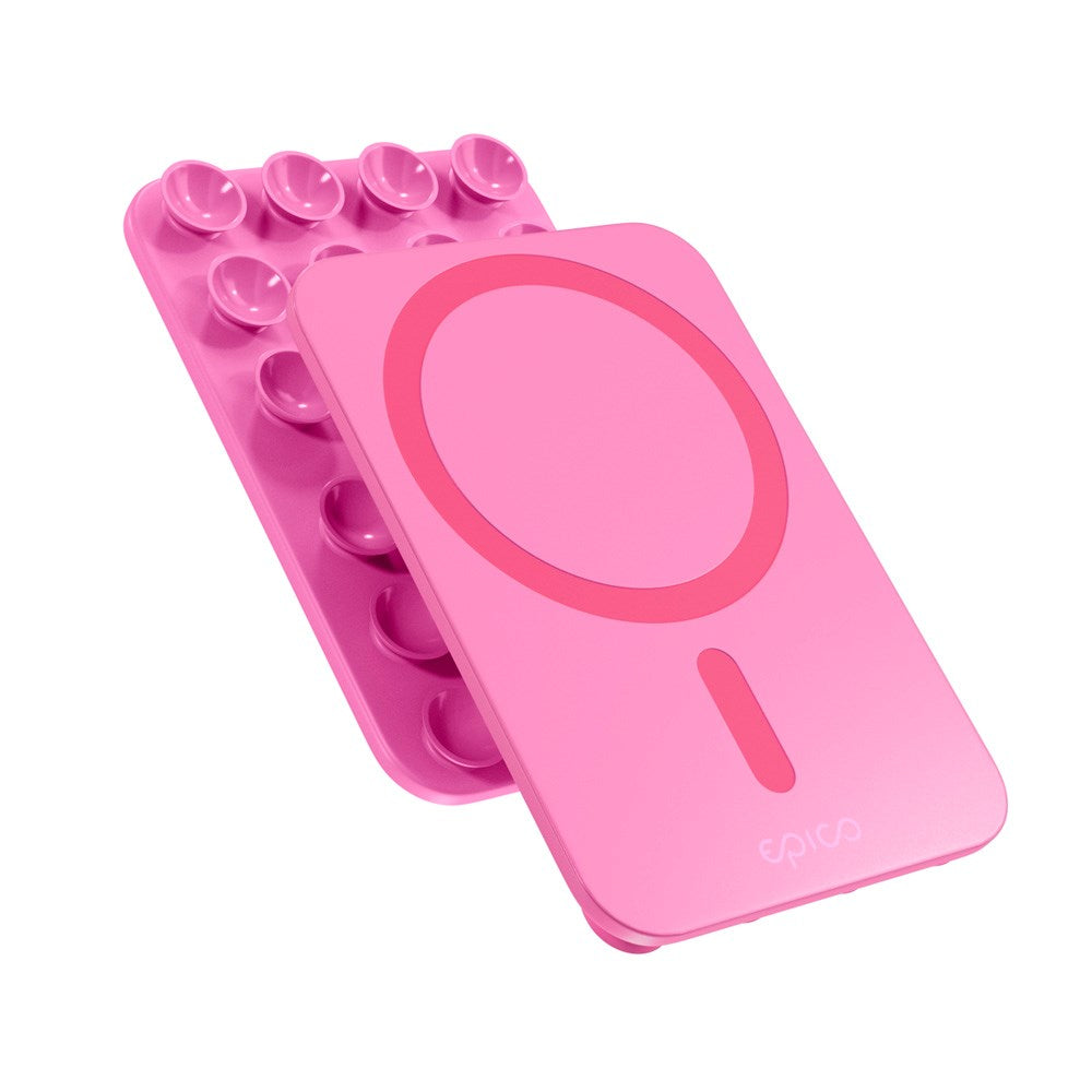 Epico Mag+ Sugekop Mobilholder - MagSafe Kompatibel - Pink