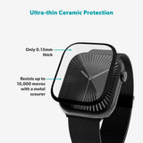 Epico - Apple Watch 11 / 10 (42mm) SlimCeramic 3D Glass m. Installationsværktøj - Gennemsigtig