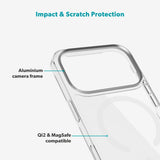 Epico iPhone 17 Pro SlimGlass Pro Mag+ Cover - MagSafe Kompatibel - Gennemsigtig