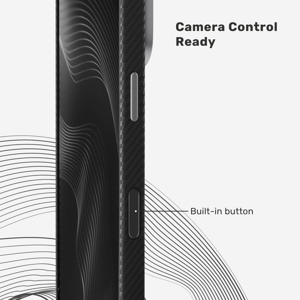 iPhone 17 Pro Max Epico UNUM FlexAramid Mag+ Bagside Cover - MagSafe Kompatibel - Sort