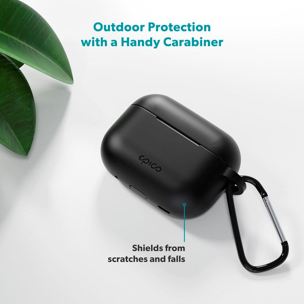 Epico - Apple AirPods Pro (3. gen.) Outdoor Silicone Cover - Sort