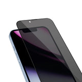 Epico - iPhone 15 Pro Max - Privacy Glass 3D Skærmbeskyttelsesglas m. Installationsramme - Gennemsigtig