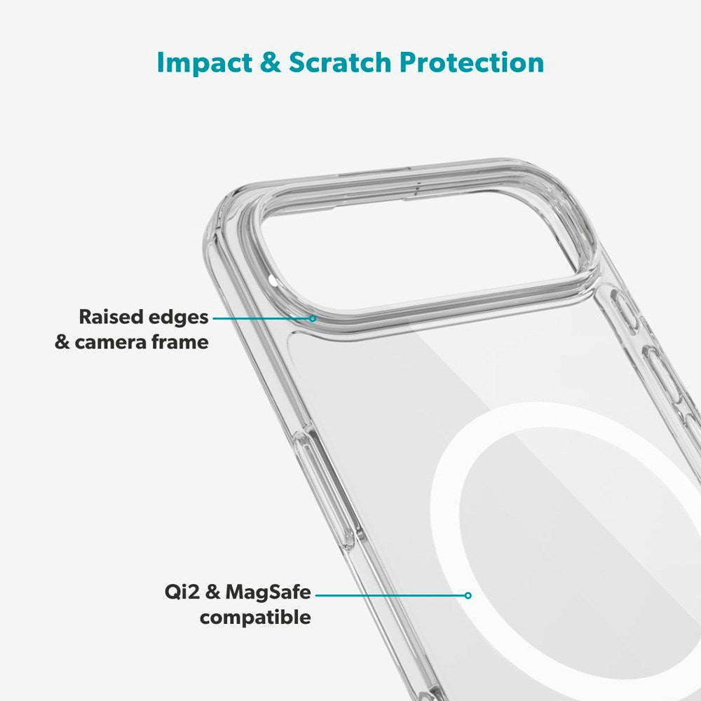 iPhone Air Epico Beskyttelsessæt - MagSafe Bagsidecover & Skærmbeskyttelse - Gennemsigtig
