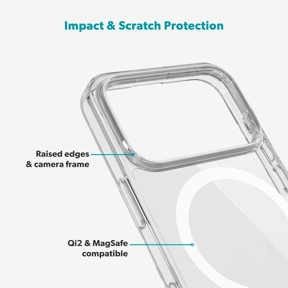 iPhone 17 Pro Epico Beskyttelsessæt - MagSafe Bagsidecover & Skærmbeskyttelse - Gennemsigtig
