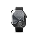 Epico - Apple Watch 11 / 10 (46mm) 3D+ Flexiglass m. Installationsramme - Gennemsigtig / Sort Kant